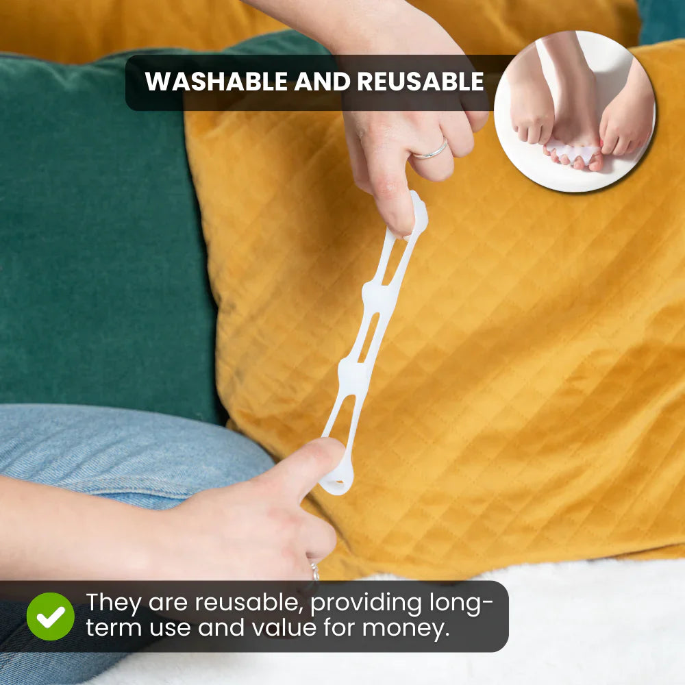 HIKE Foot Toe Separator – For Daily Comfort, Soft Toe Support & Suitable for Bunions and Hammer Toes